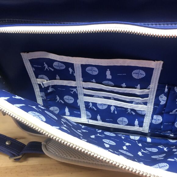 PAN AM Secret Agent Reloaded Bag Certified Vintage Style Blue Tags Luggage VTG - Picture 14 of 16